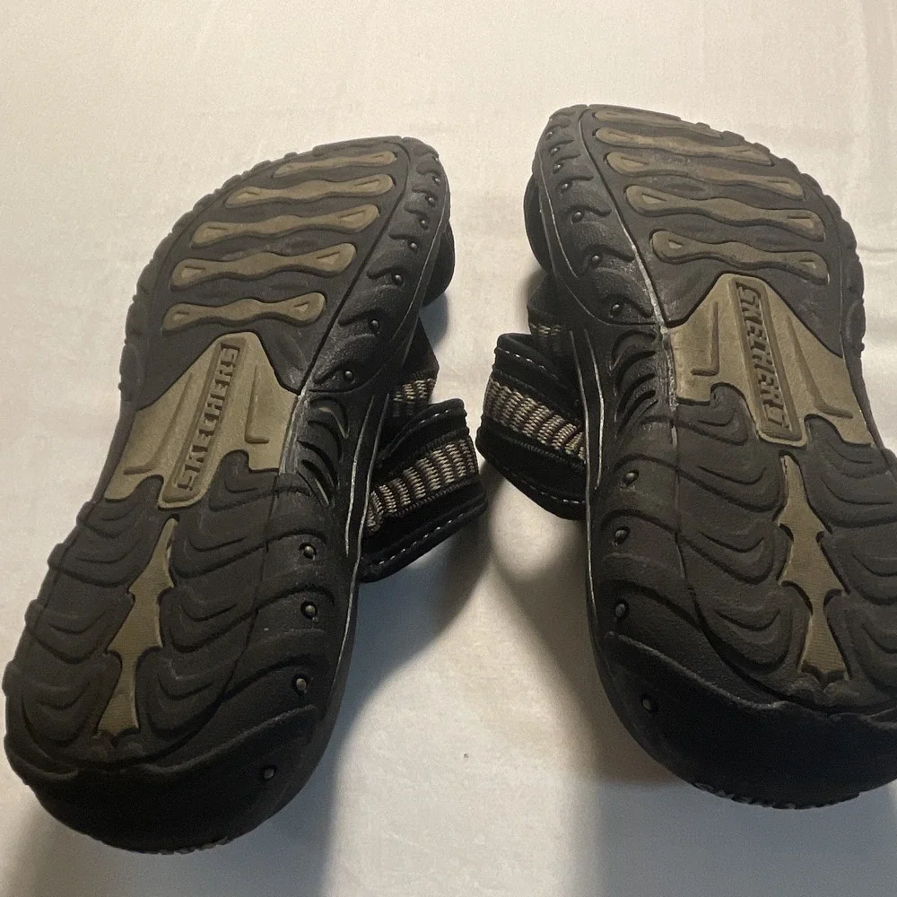 Skechers Outdoor Lifestyle Men's Thong Sandals Black/Gray Size 10 Synthetic